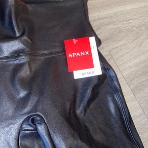 NWT Spanx Faux Leather Leggings size small